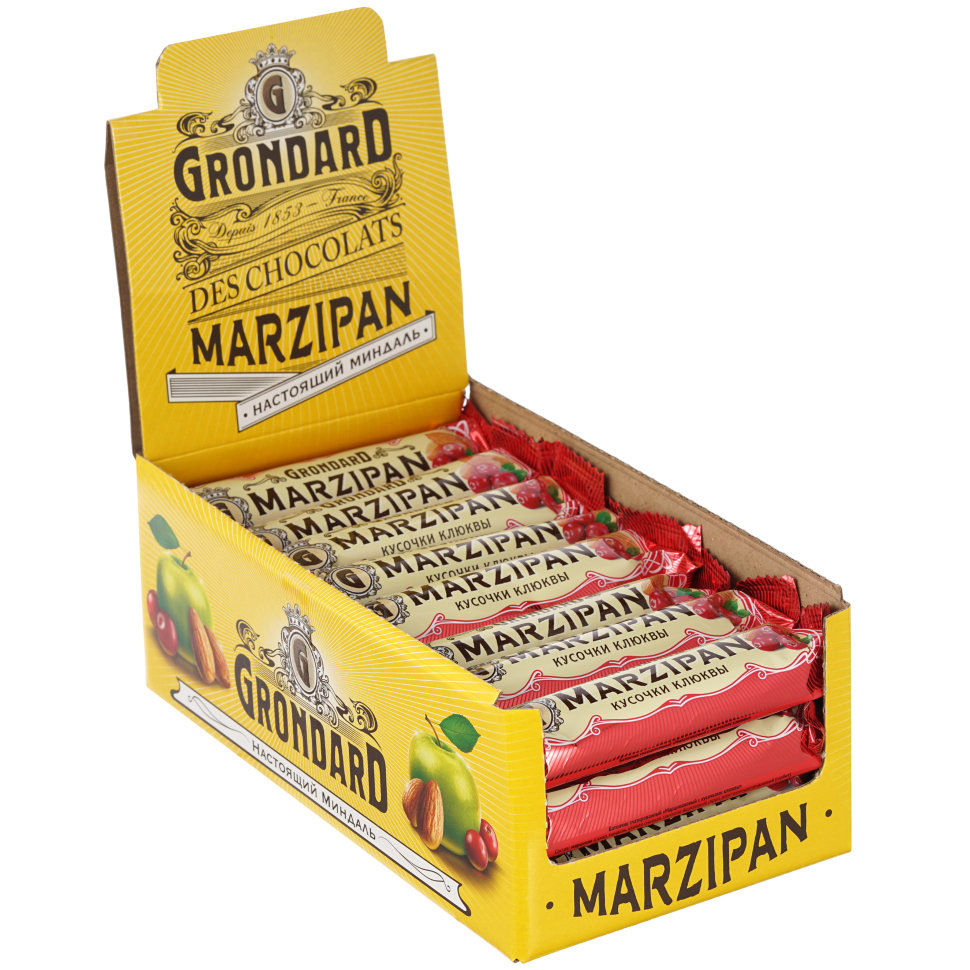  TM Grondard     (8415) Батончики глазированные Марципановые Клюква, (24шт по 50г)    в Белгороде