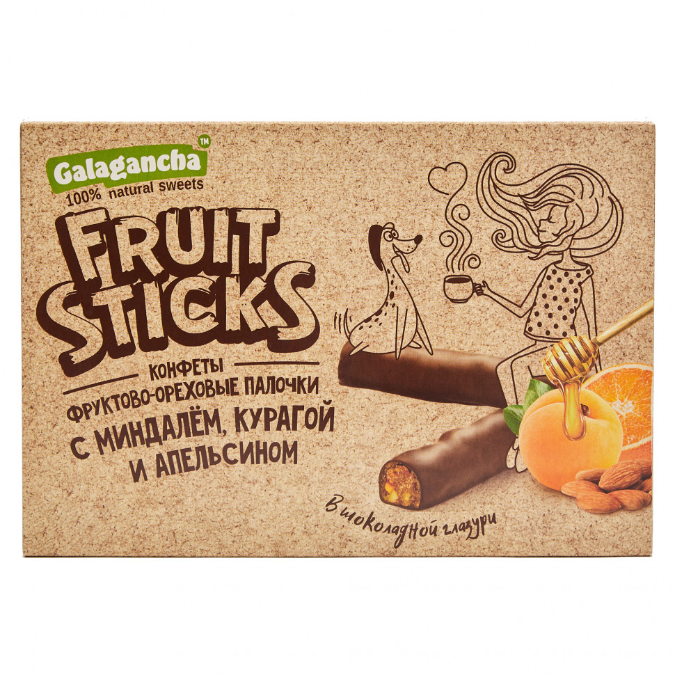  Берестов КРАФТ Fruit Stiсks с курагой и миндалем, 175г   в Белгороде