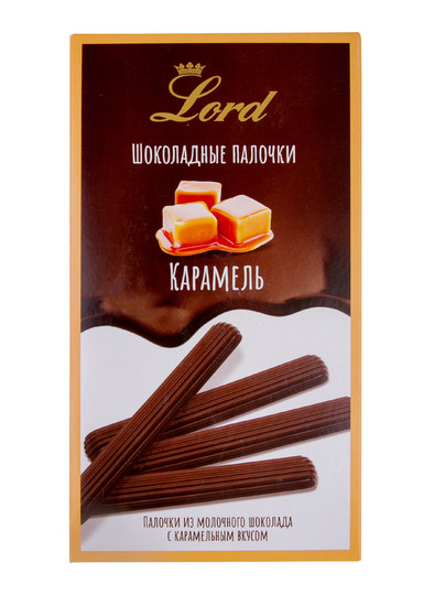 №1 TM LORD Палочки из молочного шоколада с карамельным вкусом, 80 гр в Белгороде