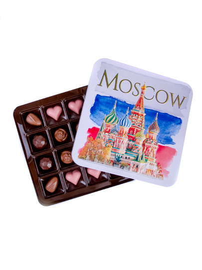 №1 TM LORD Конфеты шоколадны MOSCOW(металлическая коробка)195г) в Белгороде